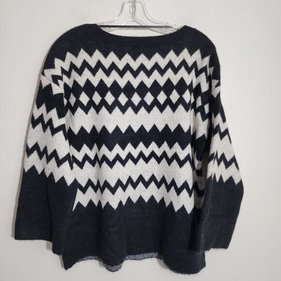 Lane Bryant NWT bracelet sleeve fair isle boatneck sweater woman's size 14/16 - Picture 4 of 15